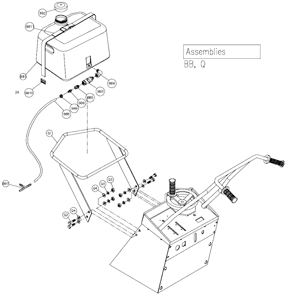 Page F Diagram and Parts List for MK-2020  MK Diamond Concrete Saw